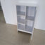 Armoire de salle de bain, support de rangement autoportant pour la cuisine, armoire de rangement au sol 23,62 po x 11,81 po x 31,5 po avec 1 armoire, 3 compartiments ouverts, tablettes réglables