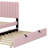 Velvet Upholstered Platform Bed with Trundle-106492950-112511389