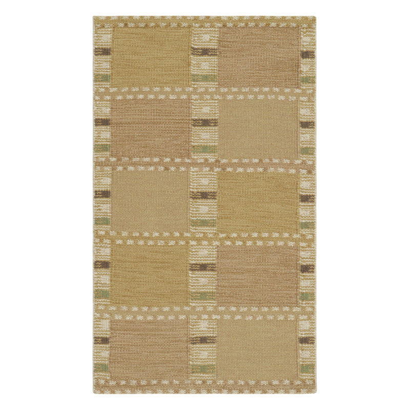 Scandinavian Wool Geometric Area Rug, Rectangle 14' x 20'