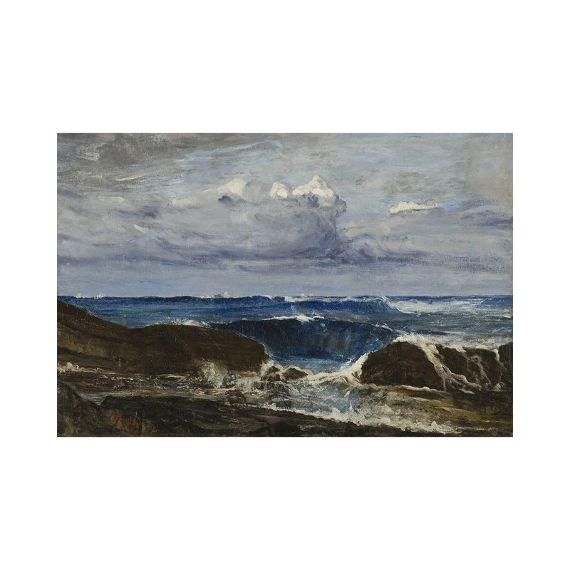 Blue And Silver Blue Wave, Biarritz by James Abbott McNeill Whistler - 1 Piece Wall Art on Canvas, Does Not Apply