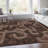Premium Machine Washable Prisco Chocolate Rug-1256700590