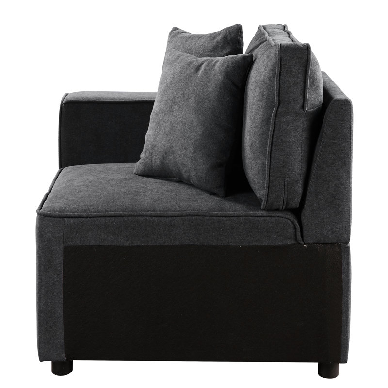 Chaise d'appoint confortable et confortable avec siège ferme et dossier réglable