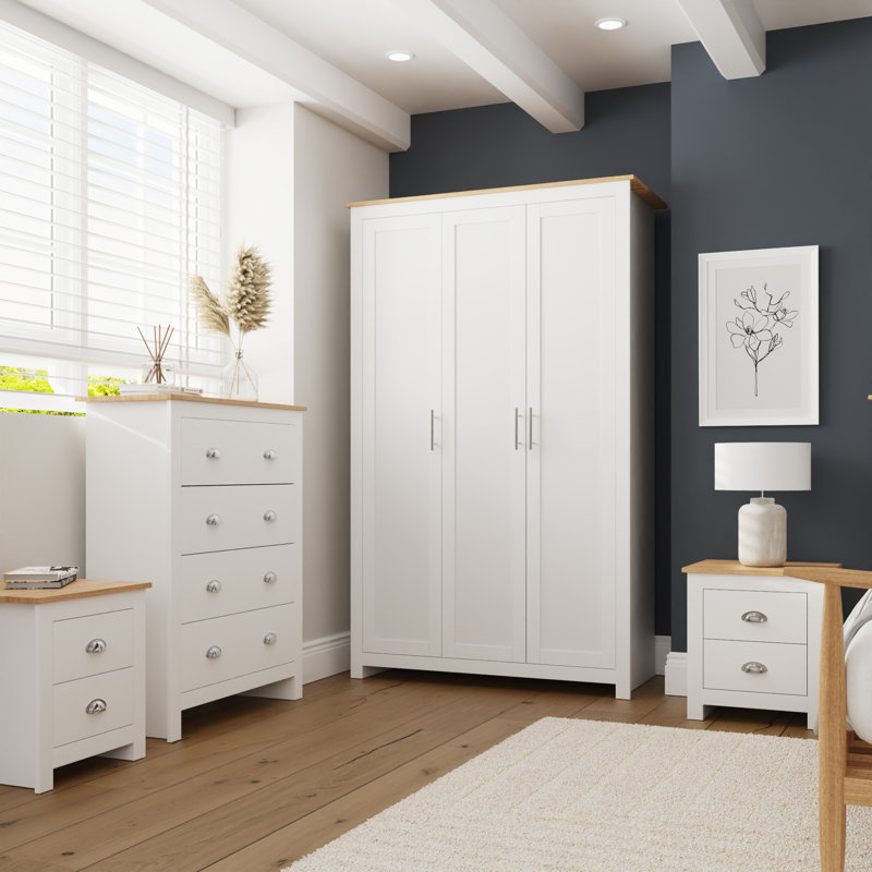 Kenneth 4 Piece Bedroom Set, White