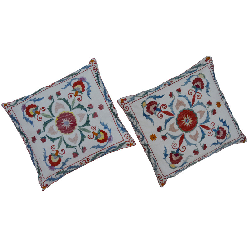 Lumbar Pillow Cover & Insert, Red/Pink/White