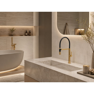 Curva Pull Out Single Handle Kitchen Faucet