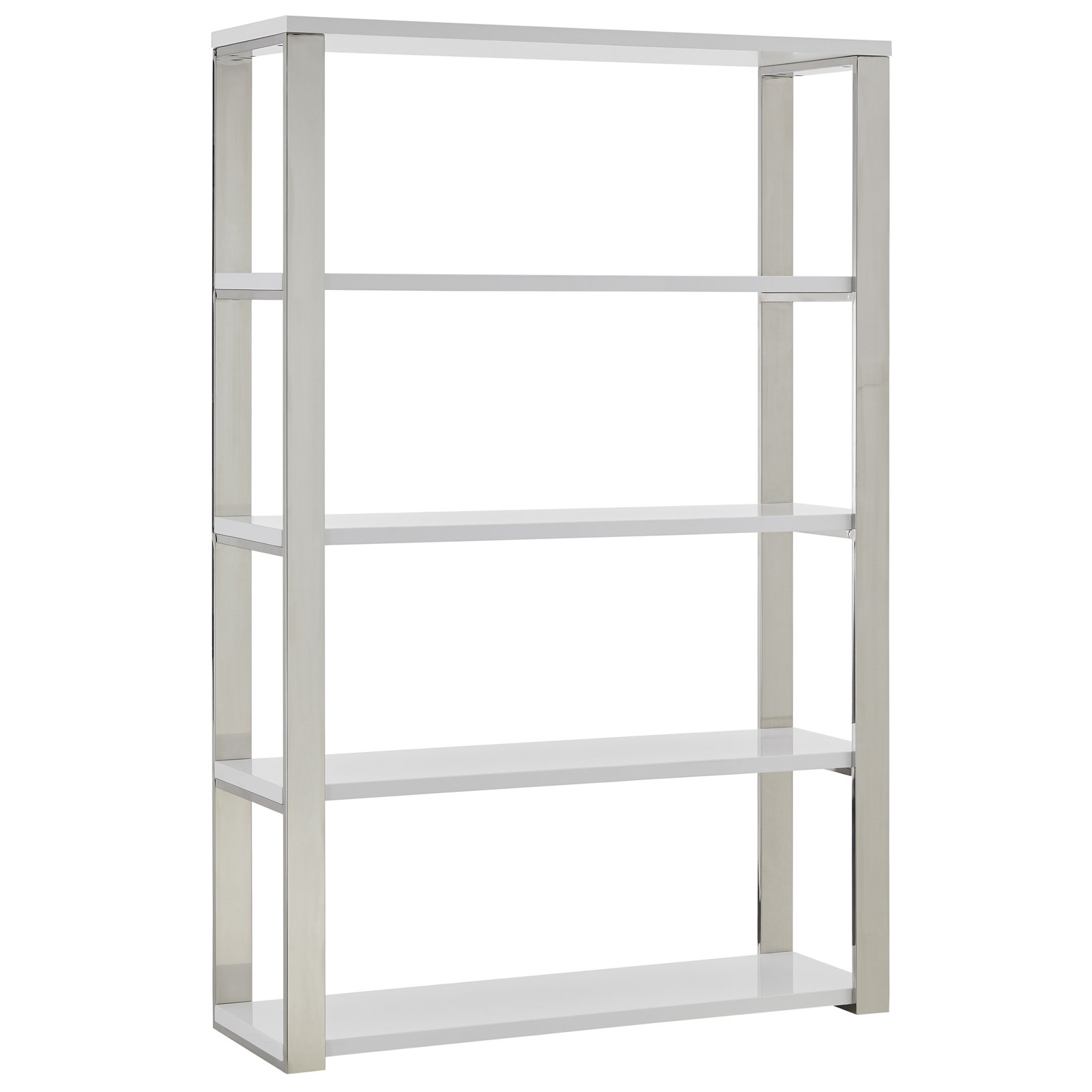 Kenyon 40-Inch Shelf/Shelving Unit Shelves, Silver/White
