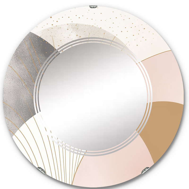 Galassia - Miroir mural moderne rond, 24 po x 24 po