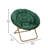 Oversize Portable Faux Fur Folding Saucer Moon Chair with Folding Ottoman-2097722489-2097748749