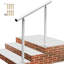 VEVOR Outdoor Stair Railing Kit Aluminum Handrail for 3/4 Steps-62399765-62399763