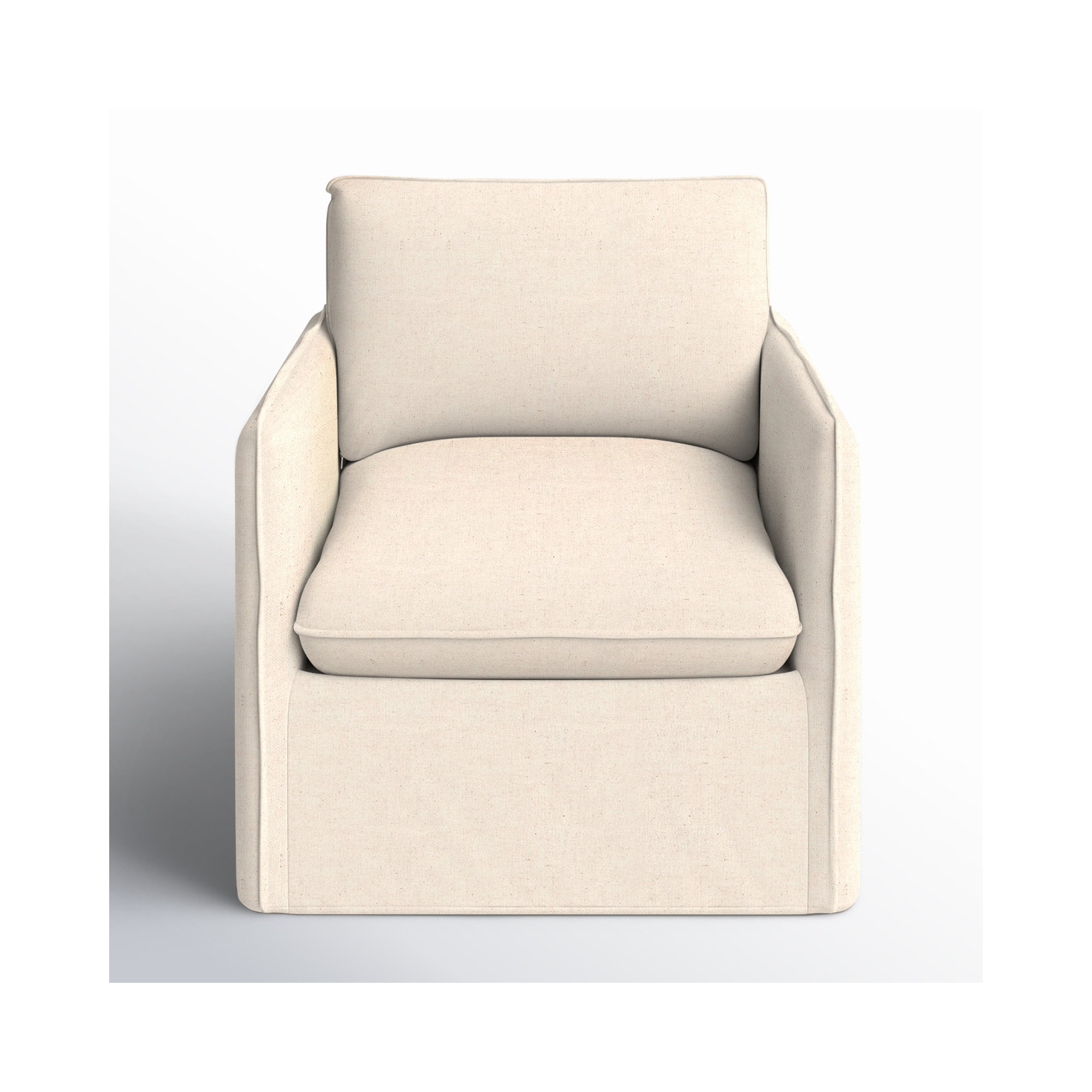 Bellatrix Slipcovered Armchair, Bayou Natural Canvas