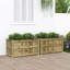 Une jardinière en bois imprégné 2 pièces One Allium Way®-503705384
