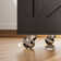 35.4" W Rolling Kitchen Island Table With Drop Leaf, On Wheels, Storage Cabinet, Drawer, Spice Towel Rack, White