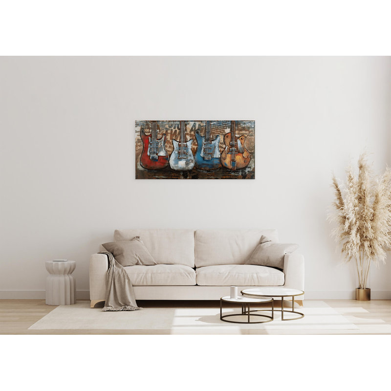Rock the Beat print on metal