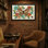 Animaux, papillon, fleurs, abeille, impression de motif de jardin