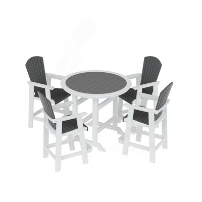 Ensemble de table de bar et de chaises haute HDPE