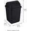 Agron 5L Bathroom Bin Swing Top Dust Bin Plastic Waste Paper Basket Square Small Rubbish Trash Can