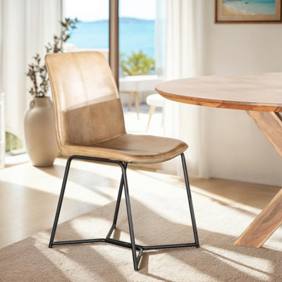 Brisben Leather Dining Chair