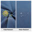 2-Pack Outdoor Lounge Chair Cushion Replacements, Antique Blue Polyester Patio Seat Pads