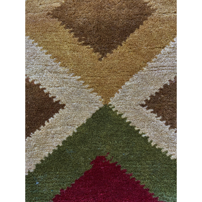 Youenn Wool Geometric Indoor Rug, 10' x 14'