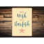 Enseigne en aluminium Wish On A Starfish-58622287