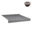 Base de douche en acrylique gris mat avec drain central Streamline 36 po x 36 po Streamline-118934367