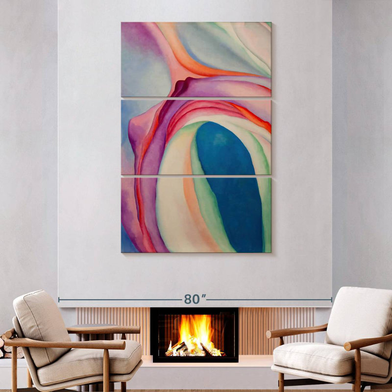 Avery musique rose et bleu II, H 74 po x l 48 po