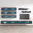 Catania 126" Modern Floating Wall Mounted Entertainment Center with 16-Color LED Lighting, High Gloss Finish-405813817
