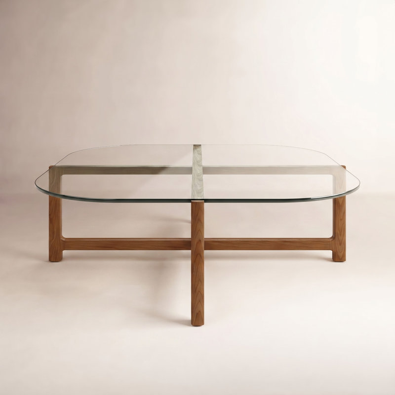 Quarry Coffee Table, Vintage Smoke Performance, Walnut