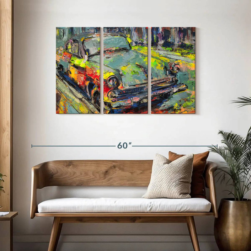 Mehar Abstract Car, 28" H x 45" W