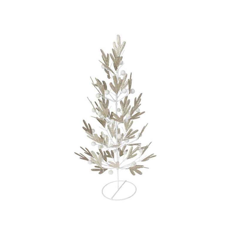 Christmas Tabletop Tree, 42cm H x 20cm W x 20cm D, White