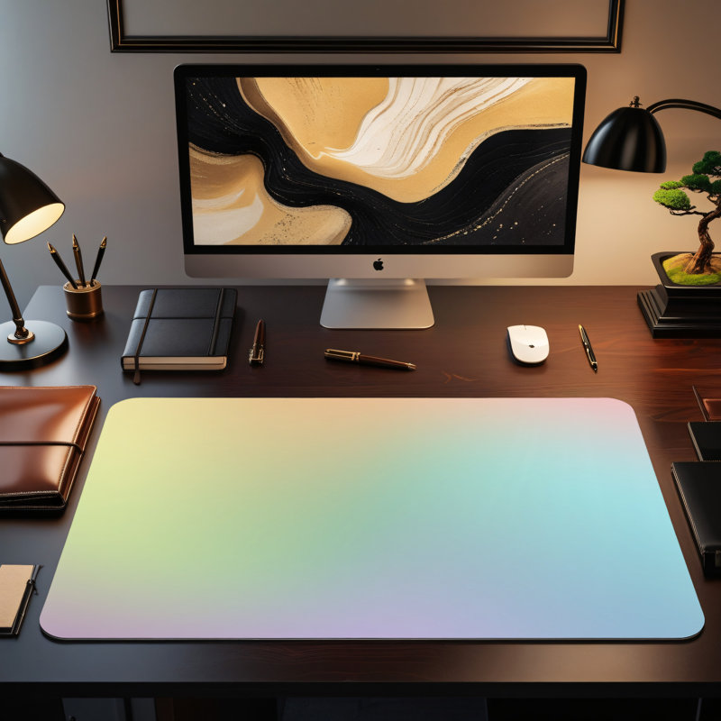 Polyester Desk Pad, 31.5x15.5