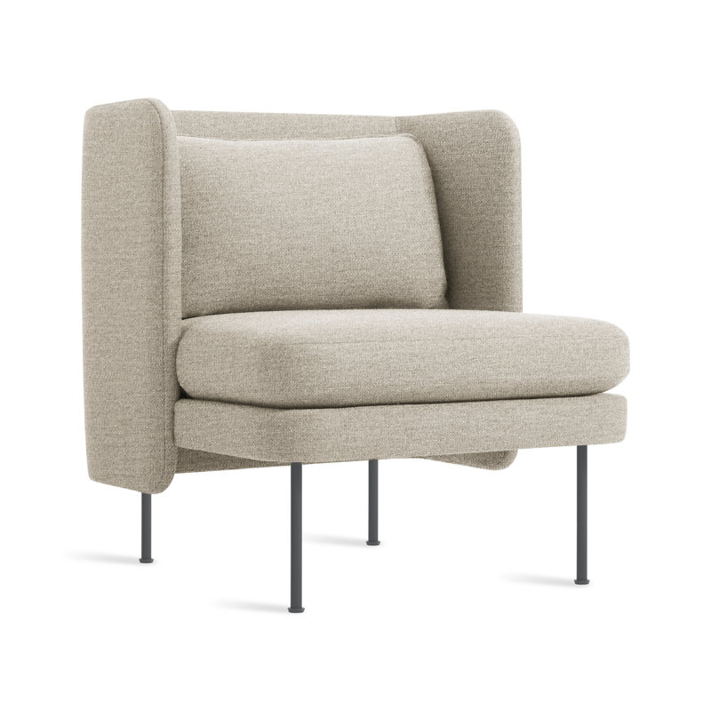 Bloke Club Chair, Tait Stone Textured Basketweave, Slate