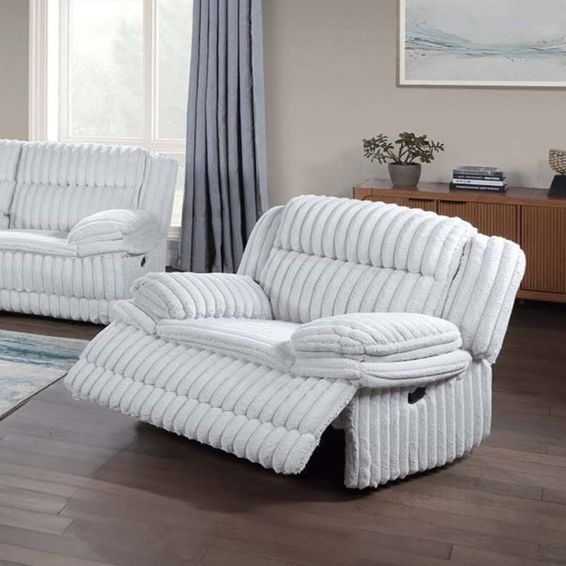 Fauteuil inclinable et oscillant manuel, Gris clair