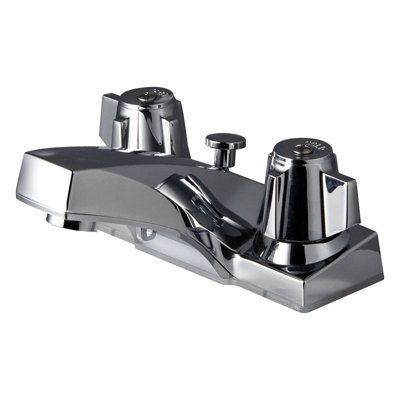Centerset Bathroom Faucet with Drain Assembly