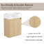 Meuble-lavabo simple 16 po avec plateau en résine Febres-2030761489