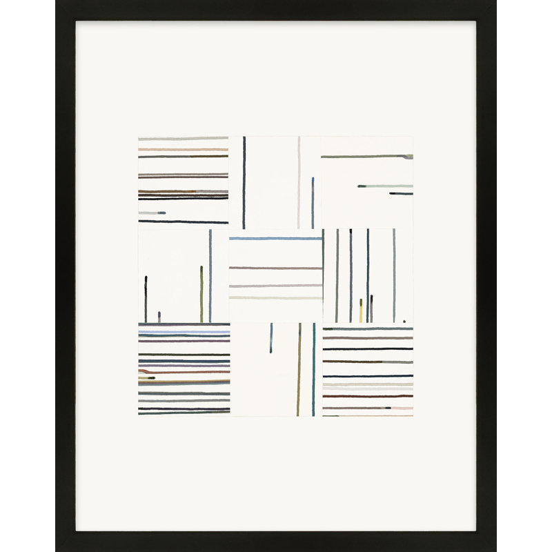 Lidya Untitled (Drips:Configurations) No.3 by Beth James - Picture Frame Print, H 20 po x l 16 po x P 1,25 po, Cadre noir