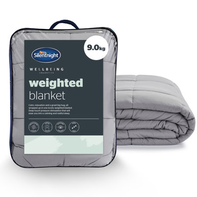Silentnight Wellbeing Collection Weighted Blanket, 9Kg