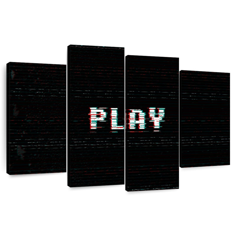 Senne Play Typography, 54" H x 84" W