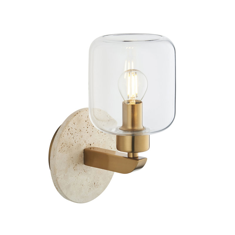 Tarlo Wall Sconce, Beige Marble