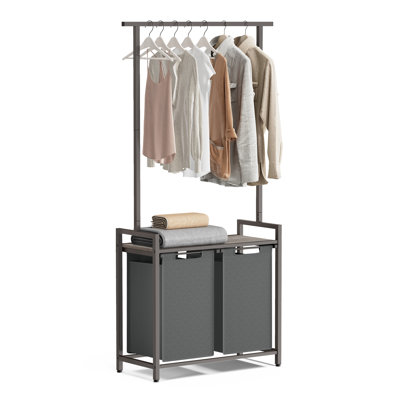 Wood Laundry Hamper with Handles