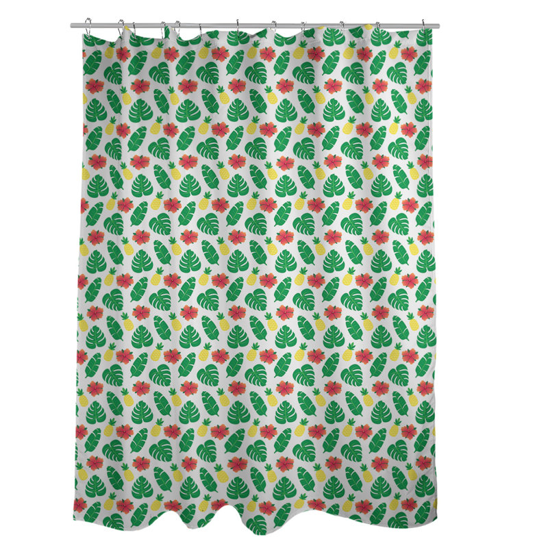 Rideau simple sower tropical katelyn elizabeth, Blanc