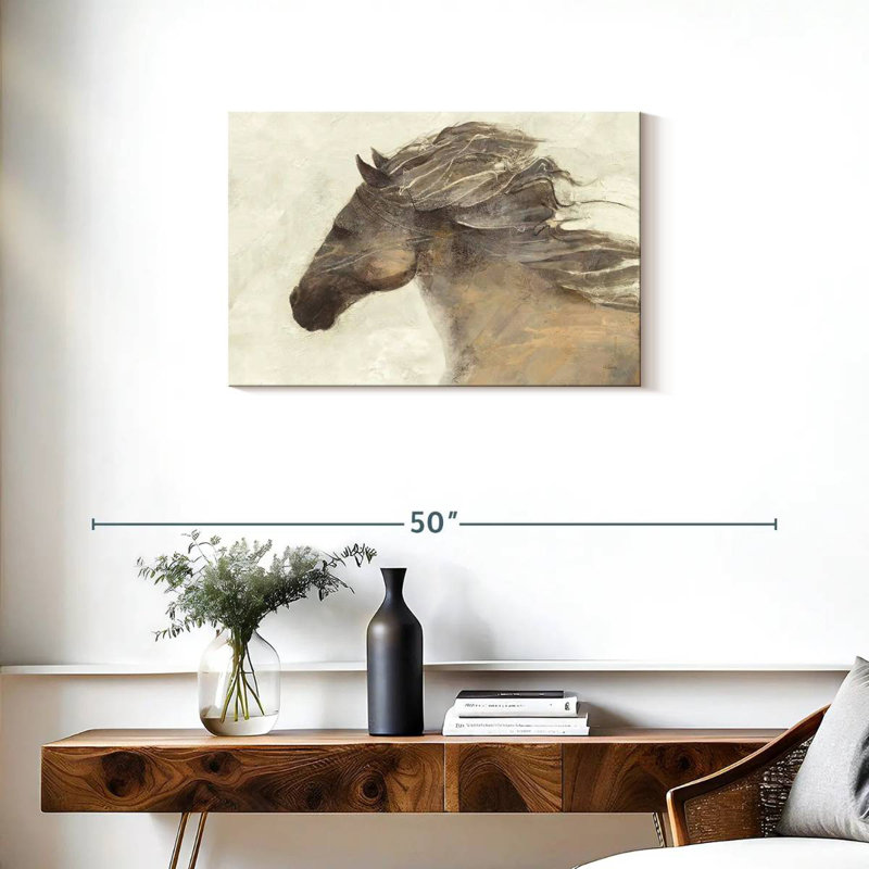 Brampt Abstract Horse, 20" H x 30" W
