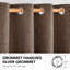 Paire de rideaux 100% occultant avec œillets Milay (ensemble de 2) -1243212943-1243212938