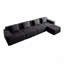 Canapé modulaire modulaire à 4 places sans os, canapé modulaire Cloud avec assise profonde, canapé modulaire moderne à 4 places avec coussins décoratifs et repose-pieds mobile, tissu en velours côtelé-1233707917