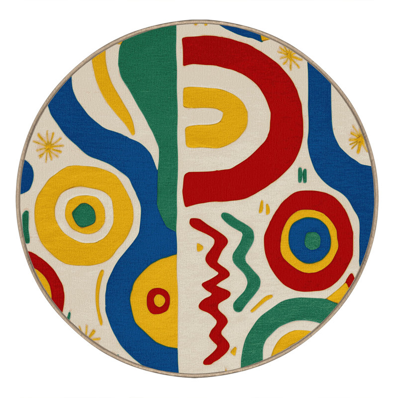 Funky Trail Rug, Round 5'