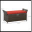 Banc de rangement en osier brun Outsunny-110145328