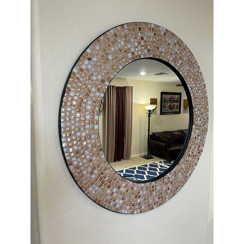 Miroir décoratif Duchesne, Beige