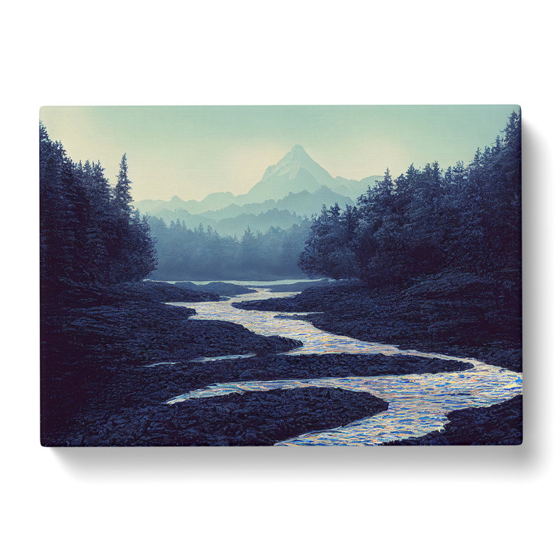 Unforgettable Forest River - Wrapped Canvas, 40cm H x 60cm W x 3cm D