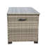 Boîte de rangement pour meubles de patio en osier (gris)