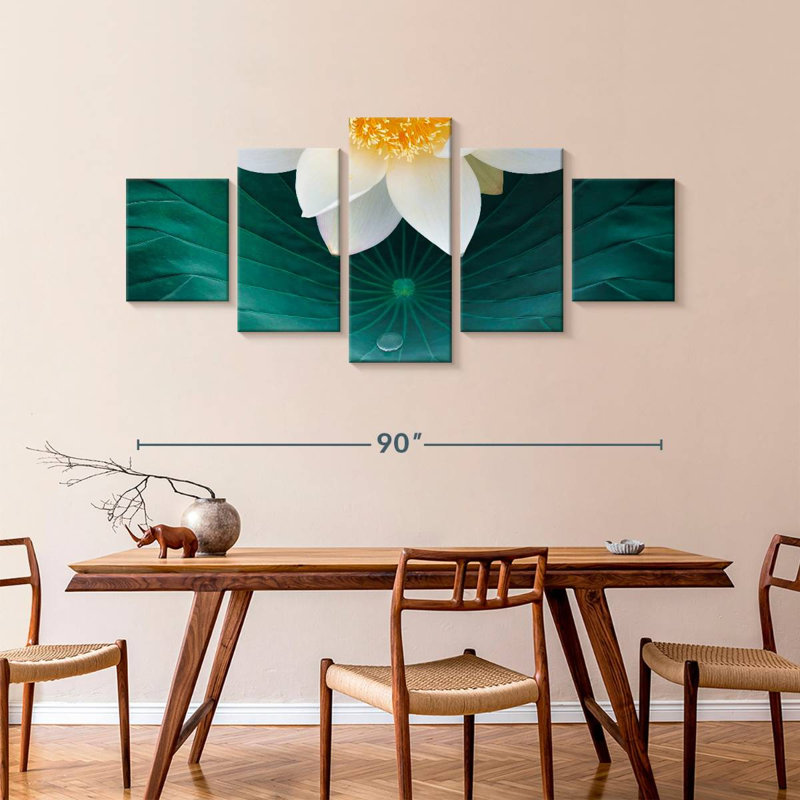 Lotus chinois, H 42 po x l 92 po